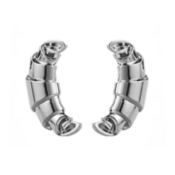 Aretes Chunky Croissant Plateado  1B2