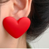 Aretes Corazon  Rojo 1AA2