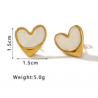 Aretes Corazon Acero Inox 1F5