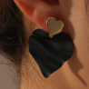 Aretes Corazon Arrugado Rojo 1A4