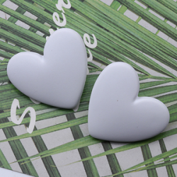Aretes Corazon Blanco 1AA2