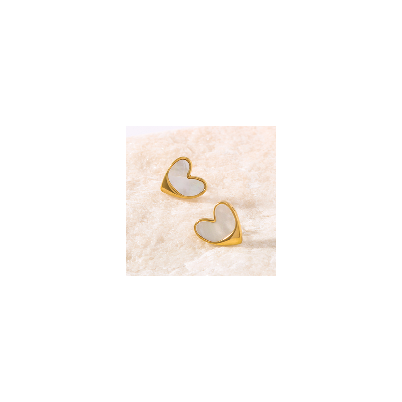 Aretes Corazon Acero Inox 1F5