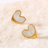 Aretes Corazon Acero Inox 1F5