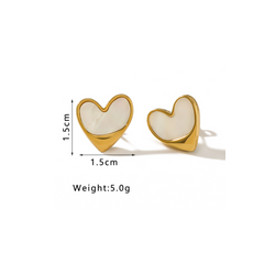 Aretes Corazon Acero Inox 1F5