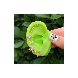 Aretes Corazon Chapa de Oro Az280