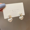 Aretes Corazon de Perla R15