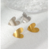 Aretes Corazon Dorado  Acero Inoxidable  1B4