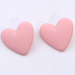 Aretes Corazon Rosa 1AA2