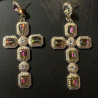 Aretes Cruz Brillante  2T1