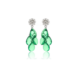 Aretes Cristales Verdes 1Z1