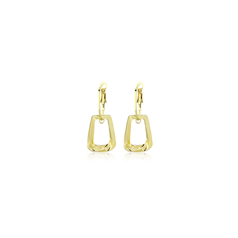 Aretes Cuadro Dorado 1T5