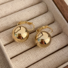 Aretes Esfera Dorada  1U3