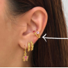 Aretes Earcuff Chapa de Oro Az419