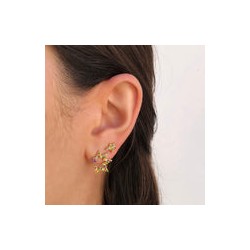 Aretes Estrella Chapa de Oro AZ100