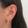 Aretes Estrella Chapa de Oro AZ130
