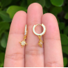 Aretes Estrella Chapa de Oro Az265