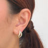 Aretes Dorados Chapa de Oro   1o3