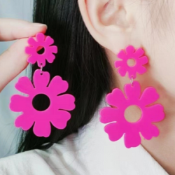 Aretes Flor Fiusha 1o4