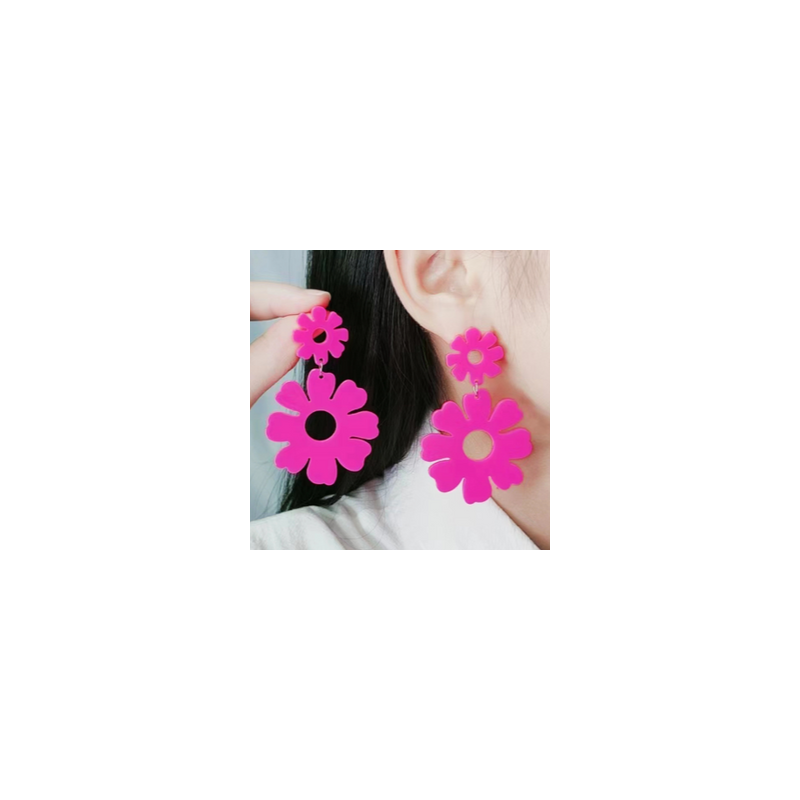 Aretes Flor Fiusha 1o4