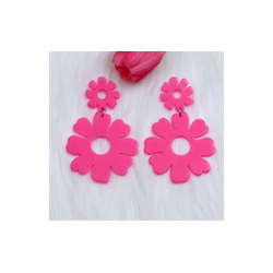 Aretes Flor Fiusha 1o4