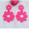 Aretes Flor Fiusha 1o4