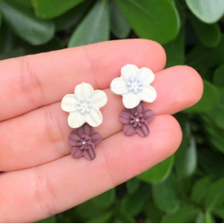 Aretes Flores Champan  1k2