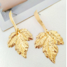 Aretes Hoja Dorada  1Y4