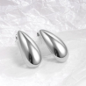 Aretes Gota Plateados  C602