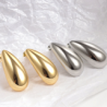 Aretes Gota Plateados  C602