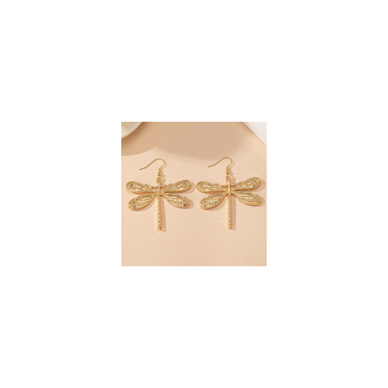 Aretes Libelula Dorada R1