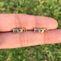 Aretes MOM Chapa de Oro AZ239