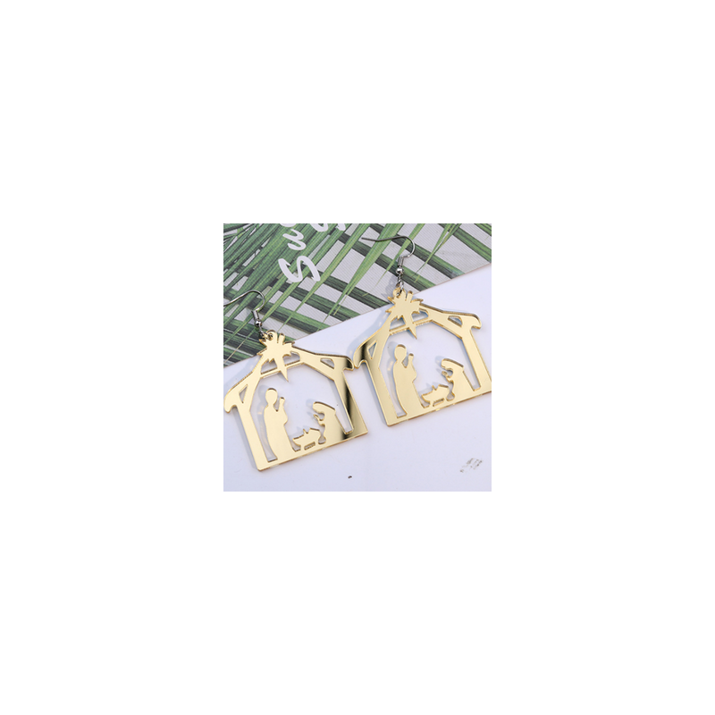 Aretes Nacimiento Dorado  3M4