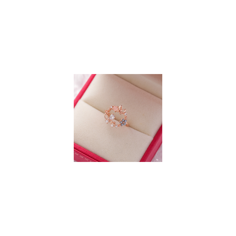 Anillo Bouquet Ajustable  Chapa de Oro  C661