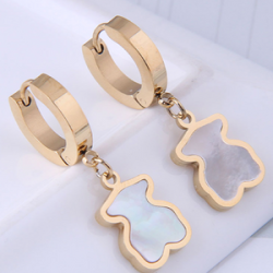 Aretes Osos Acero Inox  1B5