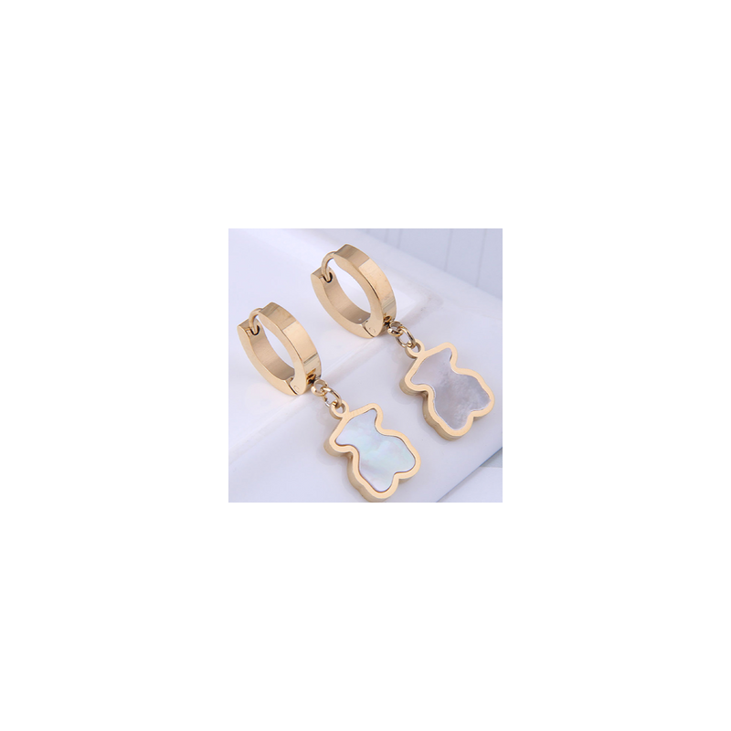 Aretes Osos Acero Inox  1B5