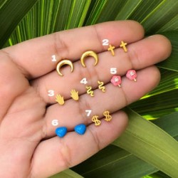 Aretes Mini Acero Inox