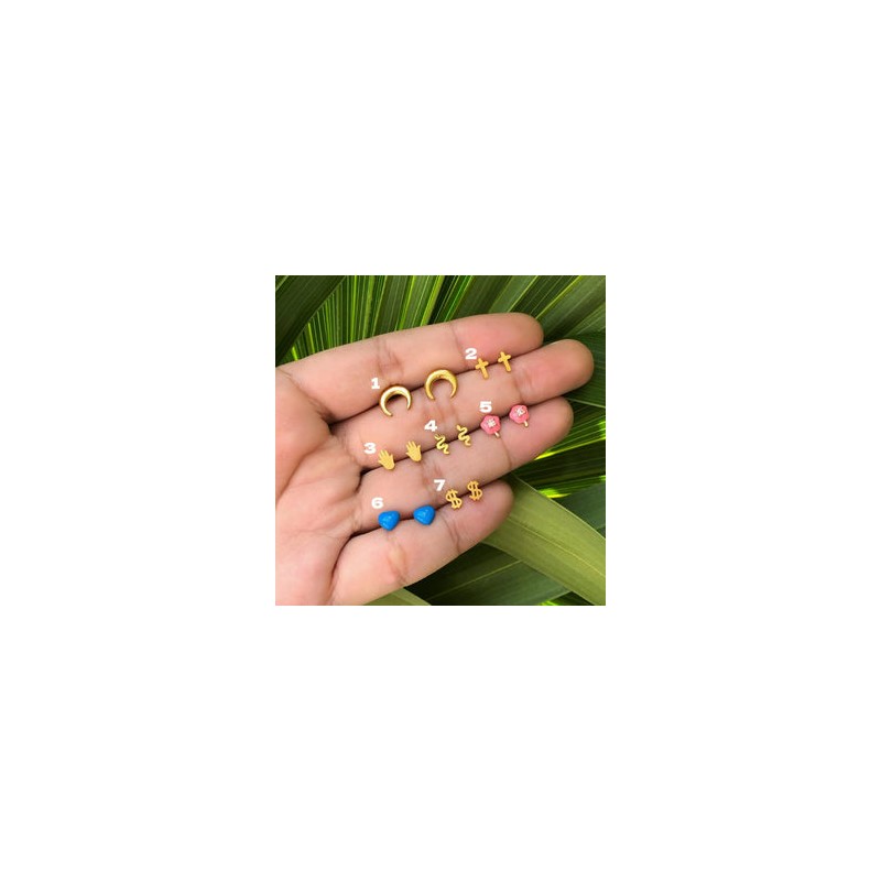 Aretes Mini Acero Inox