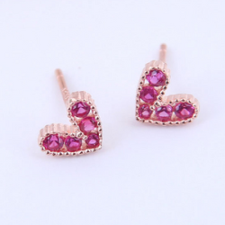Aretes Mini Corazon   1Y2
