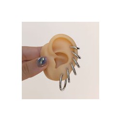 1 Pieza Aro Plateado Diferentes Tamaños Acero Inoxidable