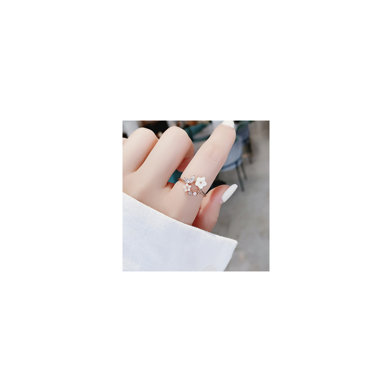 Anillo Bouquet Ajustable  Chapa de Oro  C668
