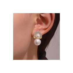 Aretes Perlas  1w7