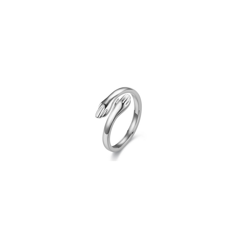 Anillo Ajustable Abrazo  Acero Inoxidable Az337