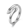 Anillo Ajustable Abrazo  Acero Inoxidable Az337