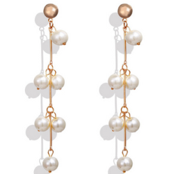 Aretes Perlitas Colgantes 2W5