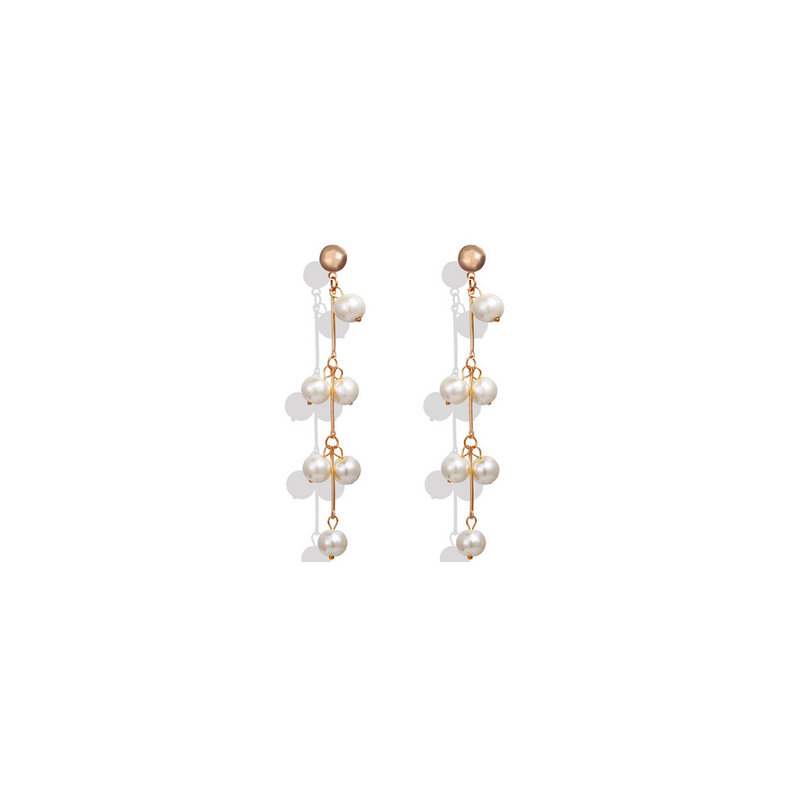 Aretes Perlitas Colgantes 2W5