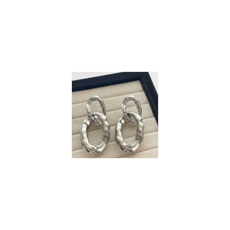 Aretes Platedos Cadena  2V5