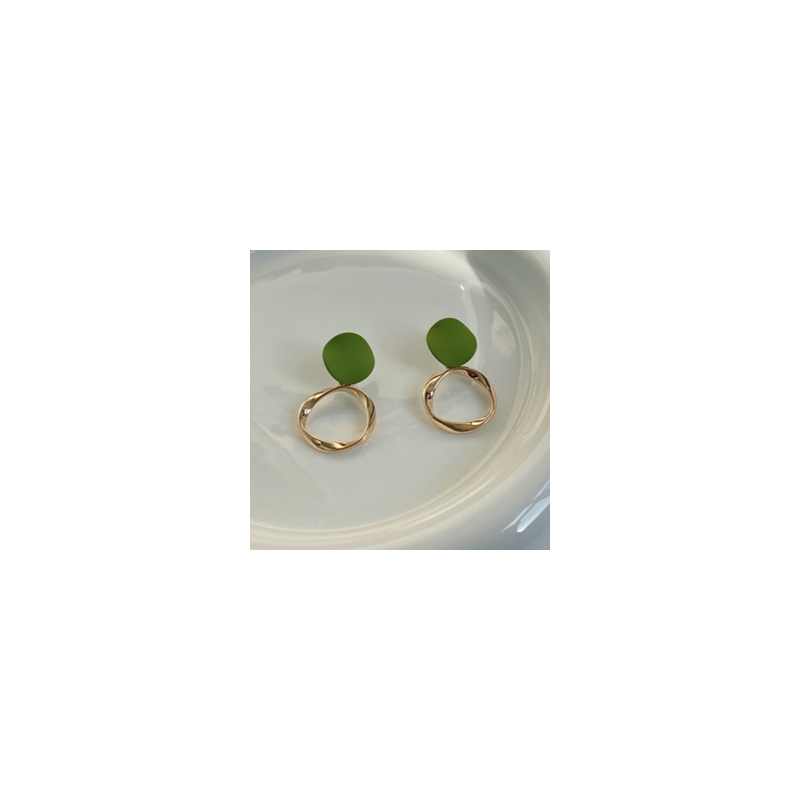 Aretes Verde Dorado   1S2