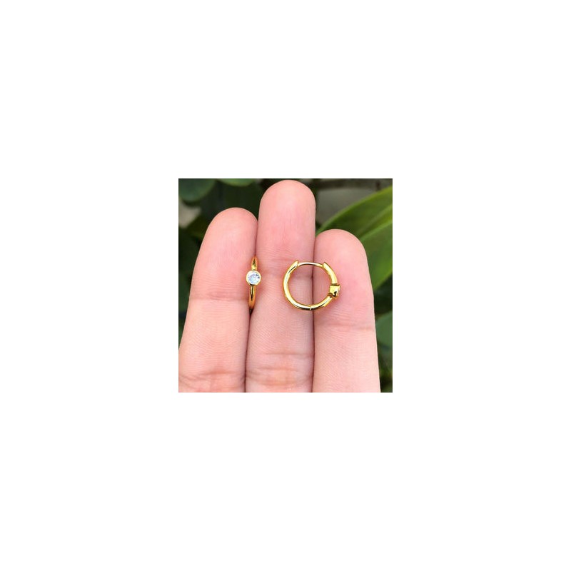 Aretes Zirconia Chapa de Oro Az10