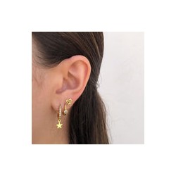 Aretes Zirconia Chapa de Oro Az10