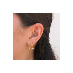 Aretes Zirconias Chapa de Oro Az136